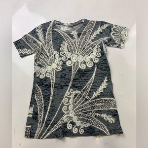 before+again grey and white t shirt size XS